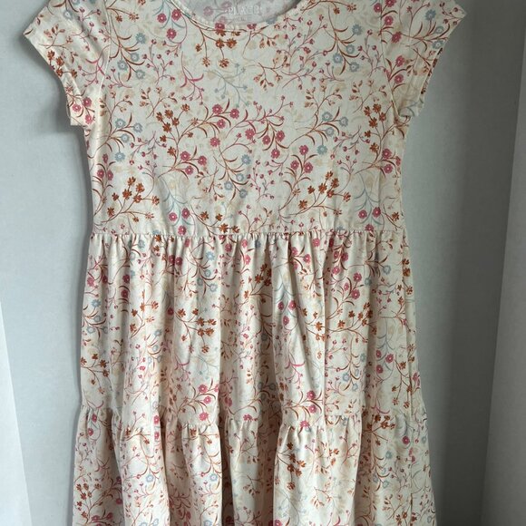 Children's Place Girls Floral Ruffle bottom dress. Size L 10/12 28"L - Picture 4 of 4